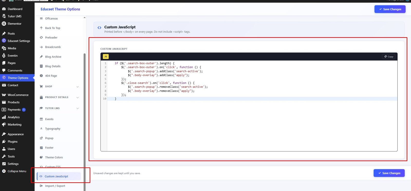 Custom CSS