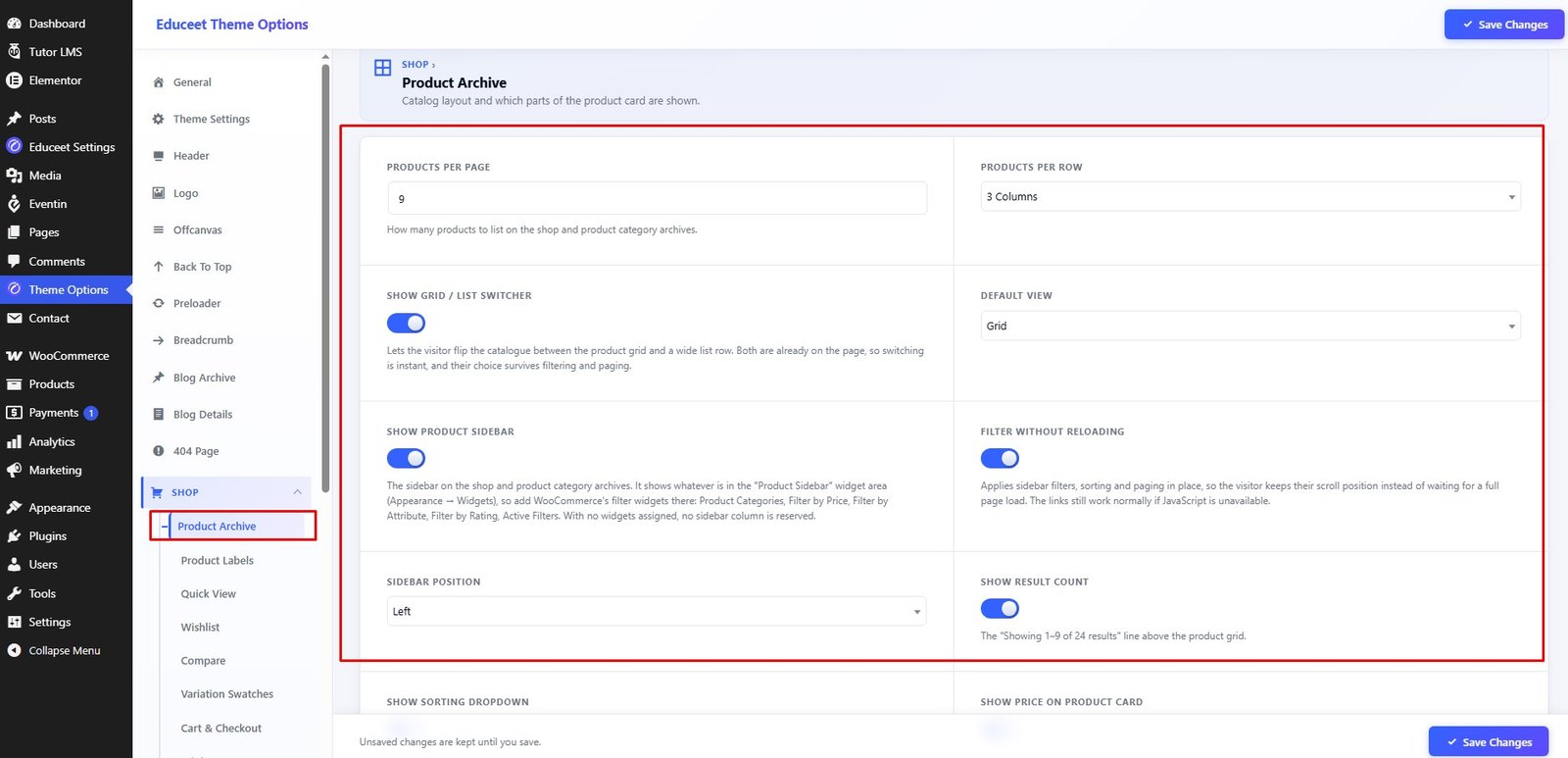 Product Archive